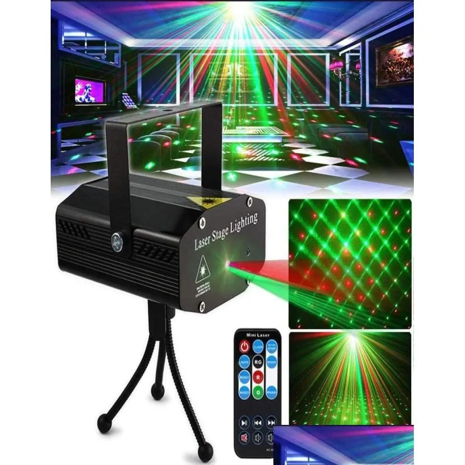 laser lighting led disco dj party lights auto flash 7 rg color stage strobe light sound activated for parties birthday with