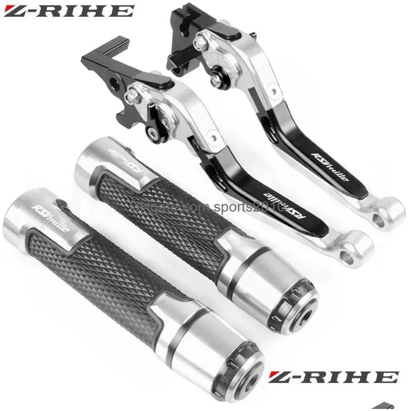 Motorcycle Brakes Accessories Extendable Brake Clutch Levers Handlebar Hand Grips For Aprilia Rsv Mille R 1999 2000 2001 2002 Drop De Dhgto