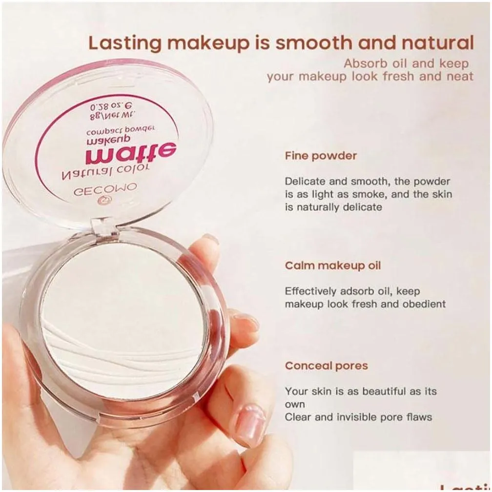 Face Powder Banana Powder For Dark Skin Oil Control Waterproof Long-Lasting Cosmetic Natural Matte Loose Mineral Face Makeup Drop Deli Dh3Xq
