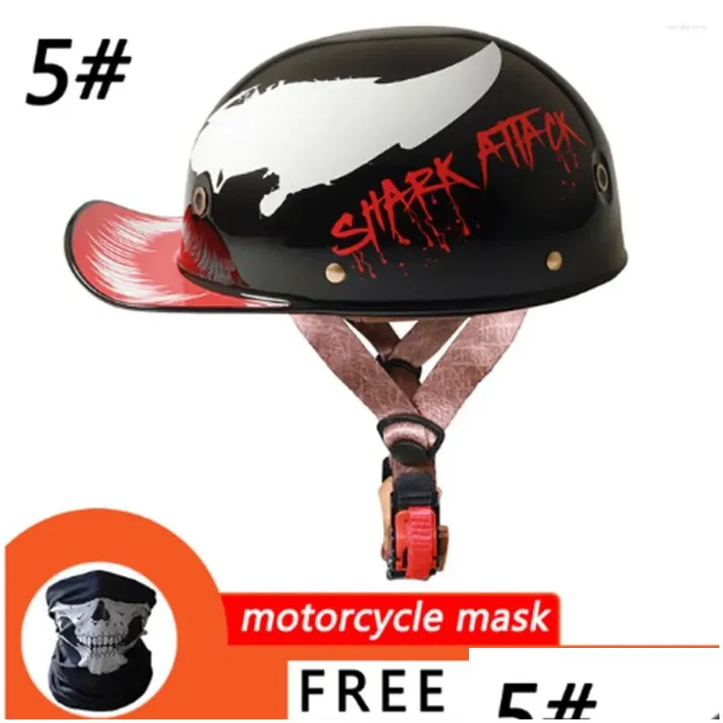 motorcycle helmets 1pc summer men women half helmet motorbike retro vintage open face baseball cap