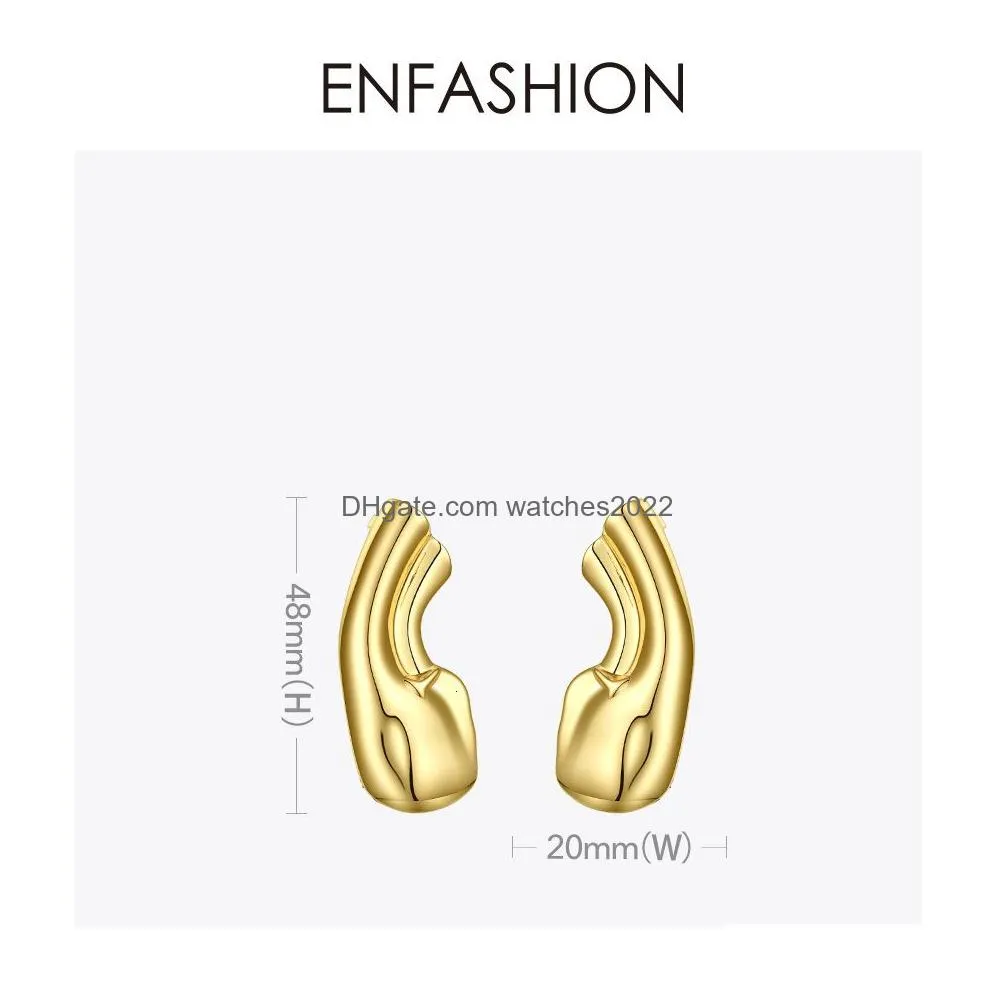 Ear Cuff Enfashion Punk Earlobe Clip On Earrings For Women Gold Color Auricle Earings Without Piercing Fashion Jewelry E191121 230710 Dhino
