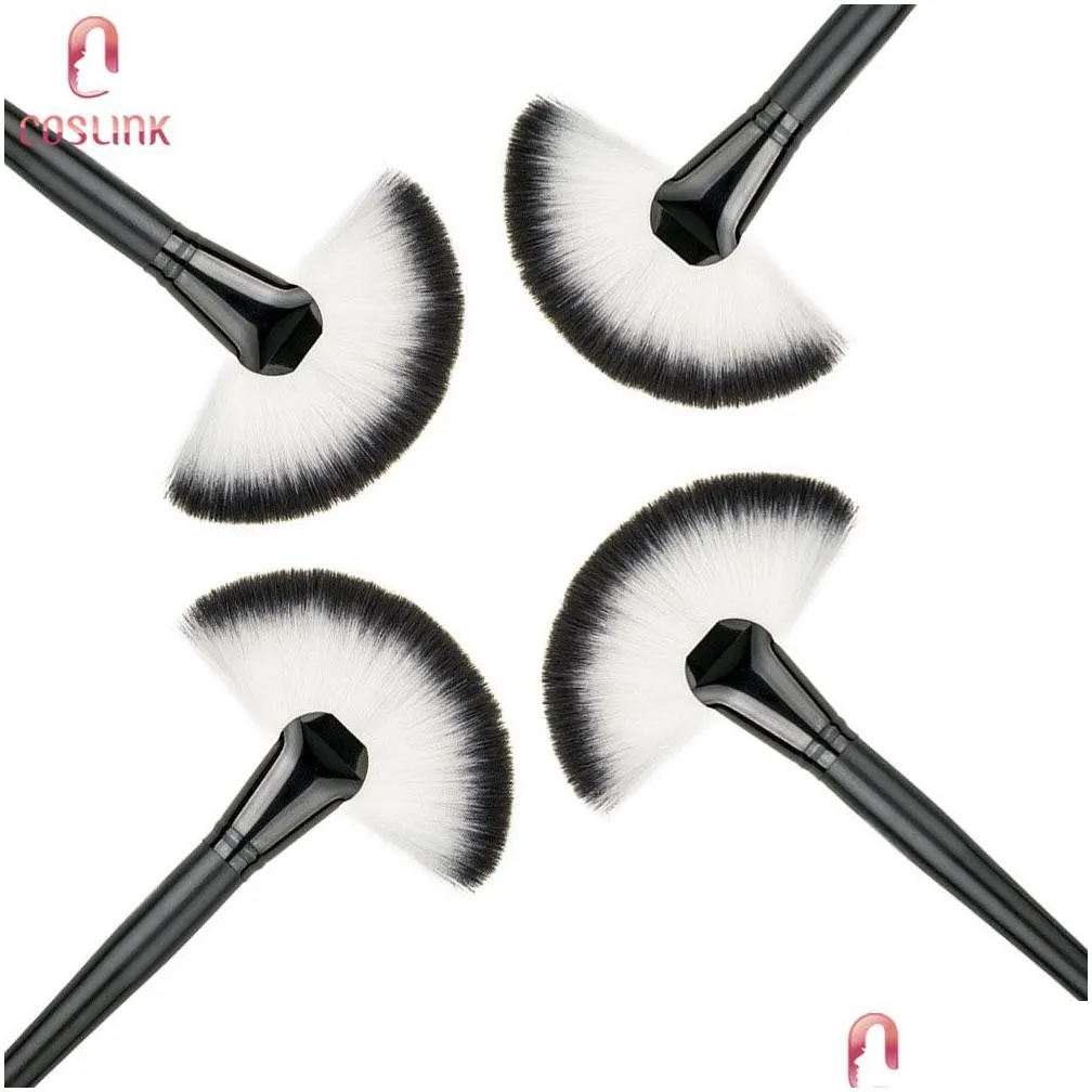 Makeup Brushes Soft Cosmetic Large Fan Brush B Powder Foundation Make Up Tools Big Makeup Brushes Drop Delivery Health Beauty Makeup M Dhsax