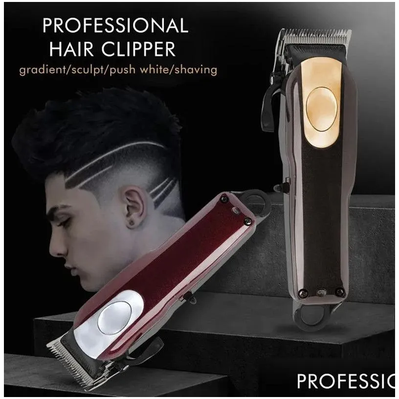 Other Health & Beauty Items Cordless Clippers Professional Hair Pro Haircutting Kit For Blunt Cuts Adjustable Taper Lever Crunch Blade Dhbgg