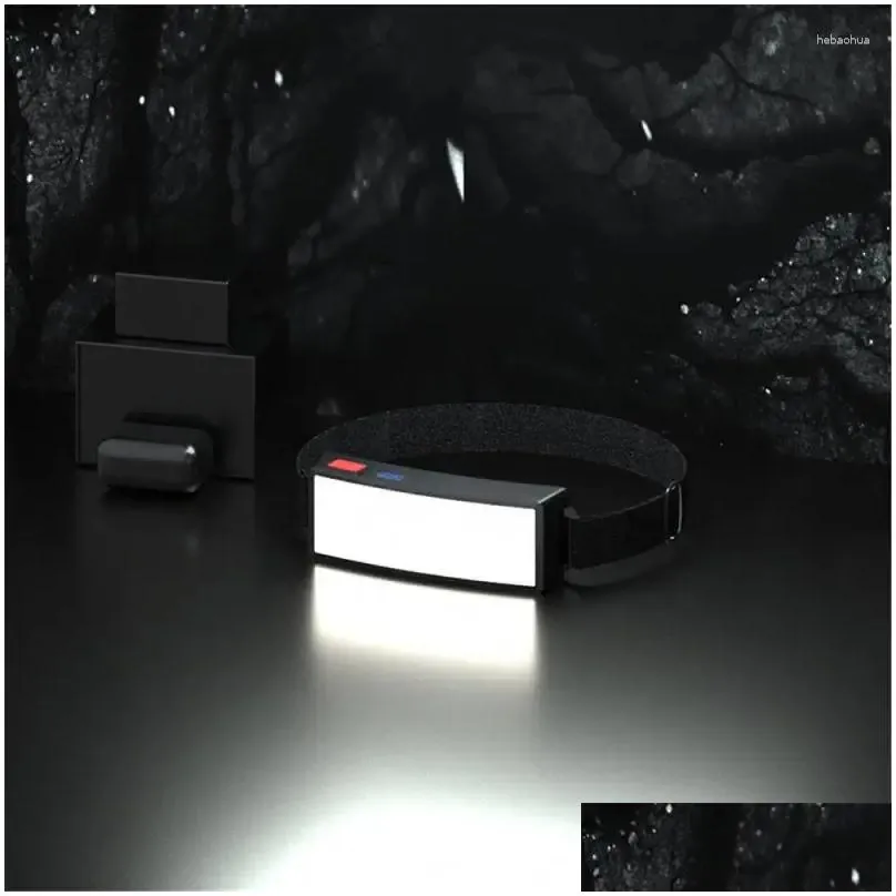 headlamps 1/2pcs lighting light headlamp portable mini cob led headlight with built-in battery usb rechargeable head lamp