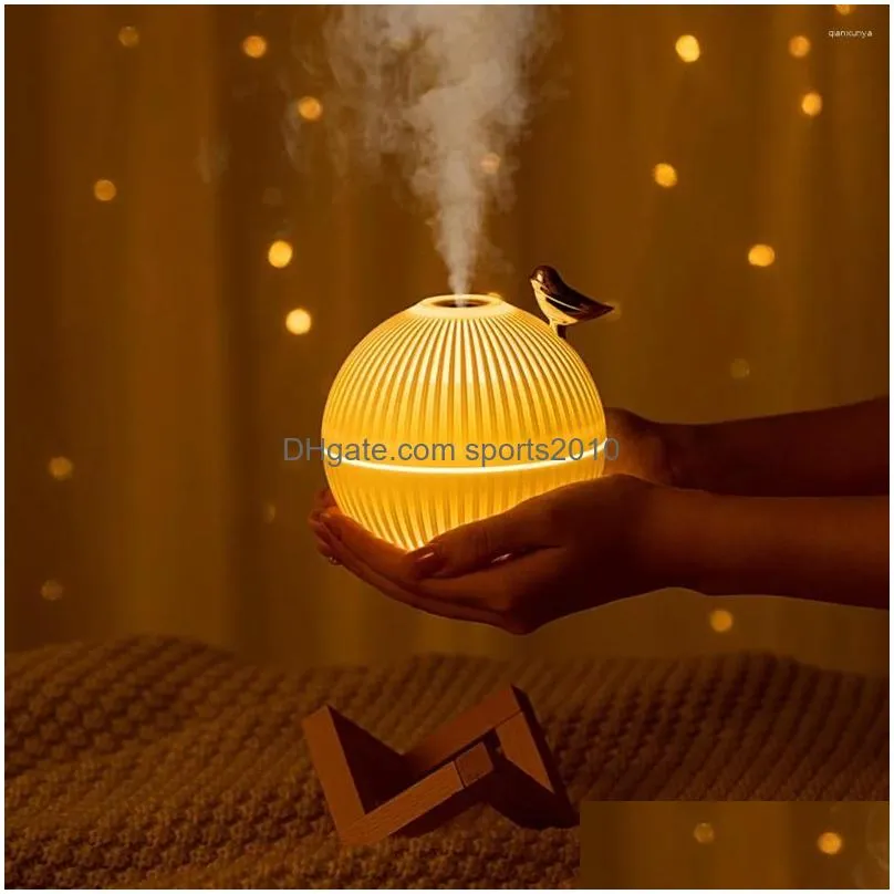 Car Air Freshener  Oil Diffusers Matic Spraying Portable Electric Aroma Diffuser With Led Lamp Moisturize Skin For Home Kids Dhywp