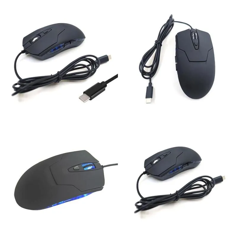 mice 3d type c wired mouse gaming mouse silent ergonomics optical mouse 2400 dpi computer mouse gamer for pc/laptop/desktop