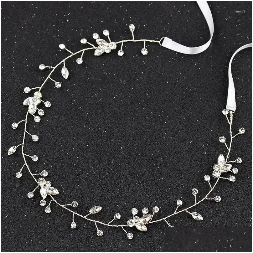 hair clips wedding crystal headband in women accessories summer bride ornament for