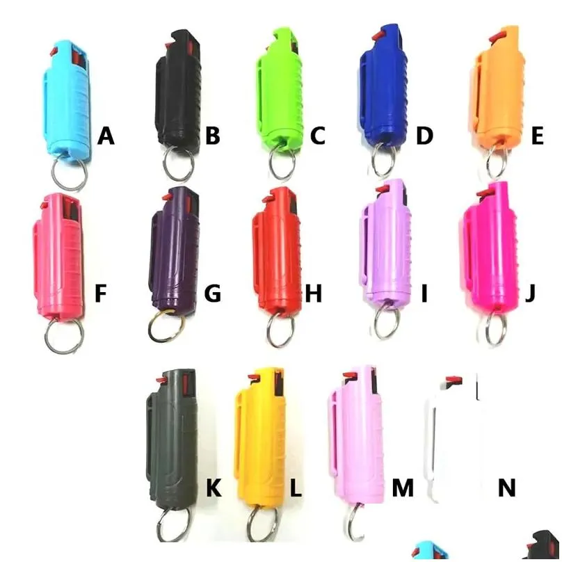 Party Favor 15 Colors Outdoor Self-Defense Tool Keychain Mti-Color Keyring Accessories For Women And Girl Drop Delivery Home Garden Fe Dhdaf