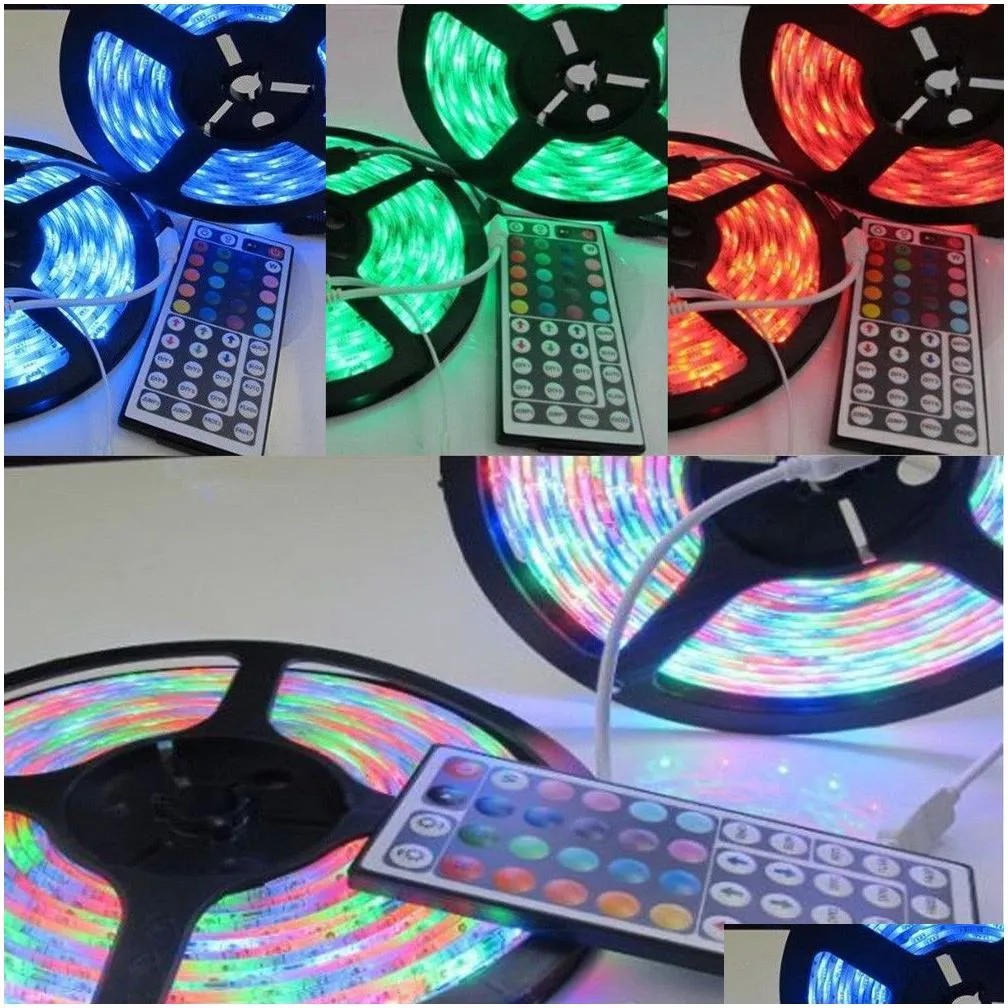 Led Strips Carprie Led Strip 10M 3528 Smd Rgb 600 Mticolor Tape Key Ir Remote Control For Party Deco 4525187365179 Drop Delivery Light Dhgyc