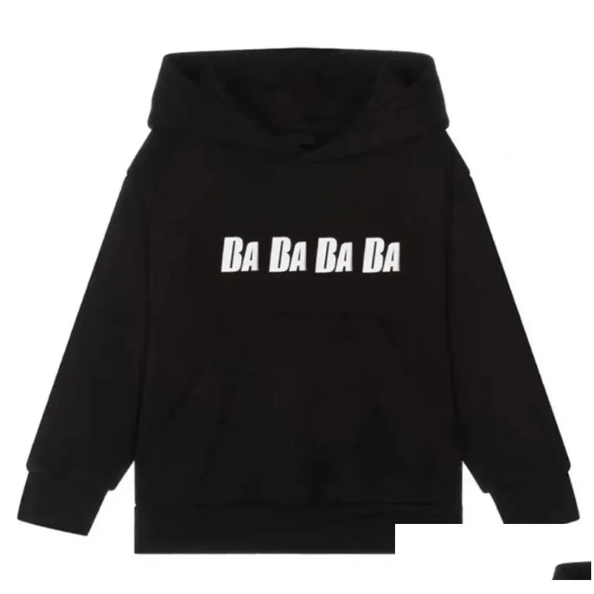 Hoodies & Sweatshirts New Fashion Boys Girls Hoodies Sweatshirts Winter Kids Loose Hoodie With Letters Hiphop Streetwear Plover Tops S Otiz5