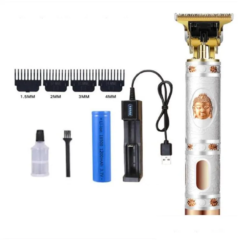 Hair Trimmer Stock Lcd Sn Gold Sier Color Men Electric Hair Clippers Adt Razors Professional Local Barber Trimmer Corner Drop Delivery Dhnbs