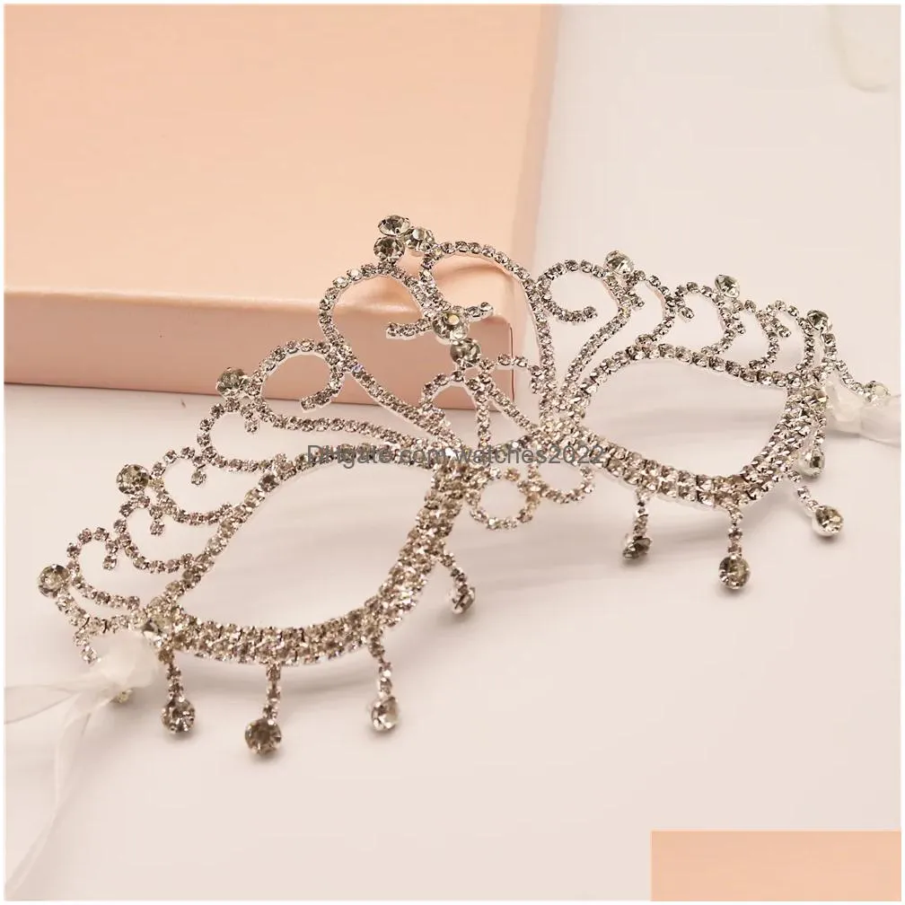 Other Luxury Party Eye Mask Masquerade Decoration Crown Alloy For Women Decor Accessories Gift 221008 Drop Delivery Dhx3I