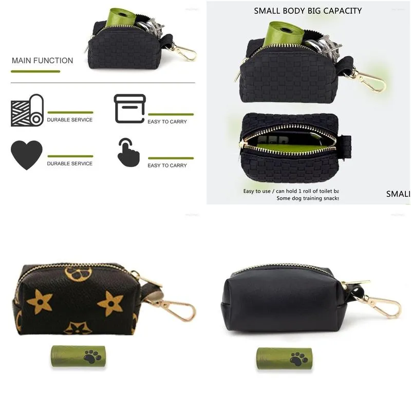 Dog Car Seat Covers Dog Car Seat Ers Poop Bag Holder Purse Attaches To Leash Waste Dispenser Lightweight Drop Delivery Home Garden Pet Dhj8F