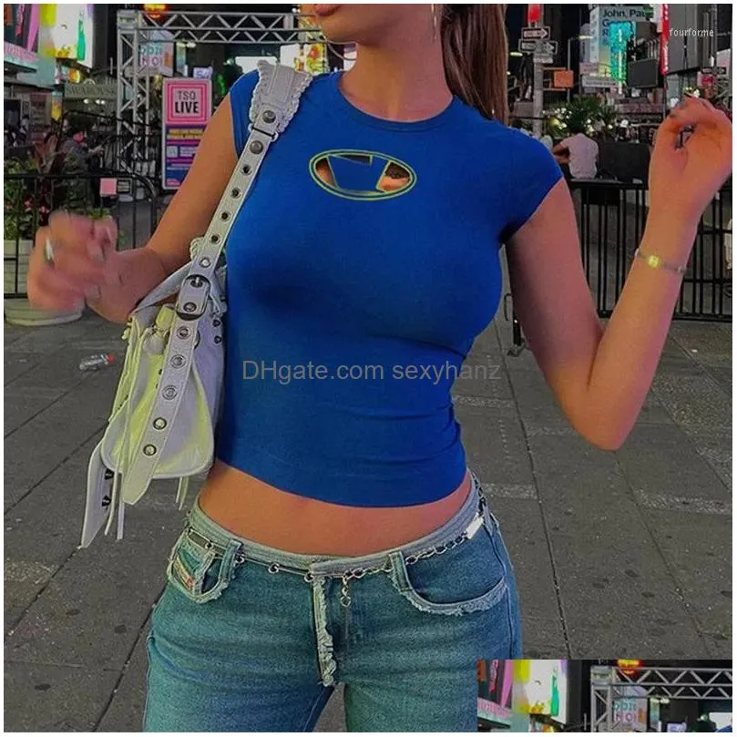 womens t shirts y2k baby tees streetwear fashion slimming t-shirt cute sexy short sleeve crop tops for women clothing ladies