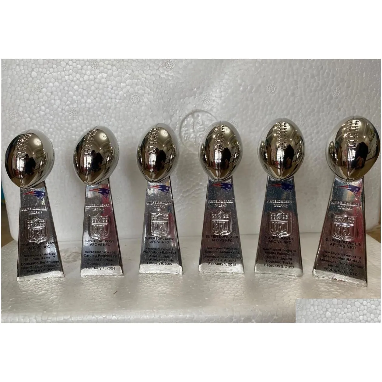 Other Home & Garden 6Pcs Nep Team Champions Championship Ring Lombardi Trophy Souvenir Men Women Boy Fan Brithday Gift 2023 Hip Hop Je Dharm