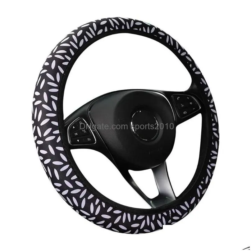 Steering Wheel Covers Steering Wheel Ers Car Er Leopard Cheetah Seamless Protector Animal Skin Drop Delivery Automobiles Motorcycles I Dh8Ff