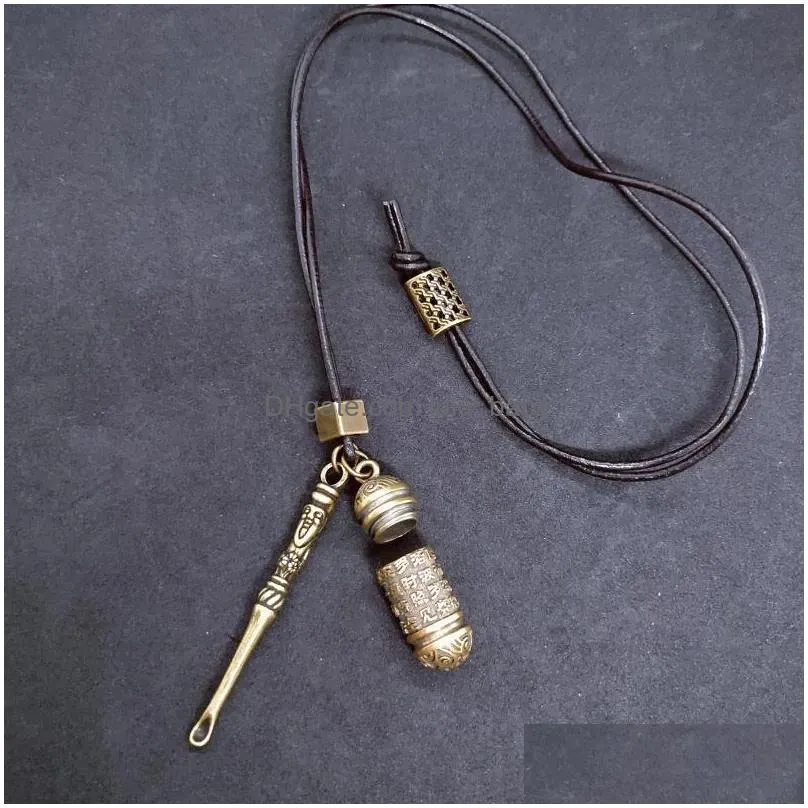 pendant necklaces 3 styles mini brass spoon jar accessories pendants locket necklace urn save love jewlery bottle5179981