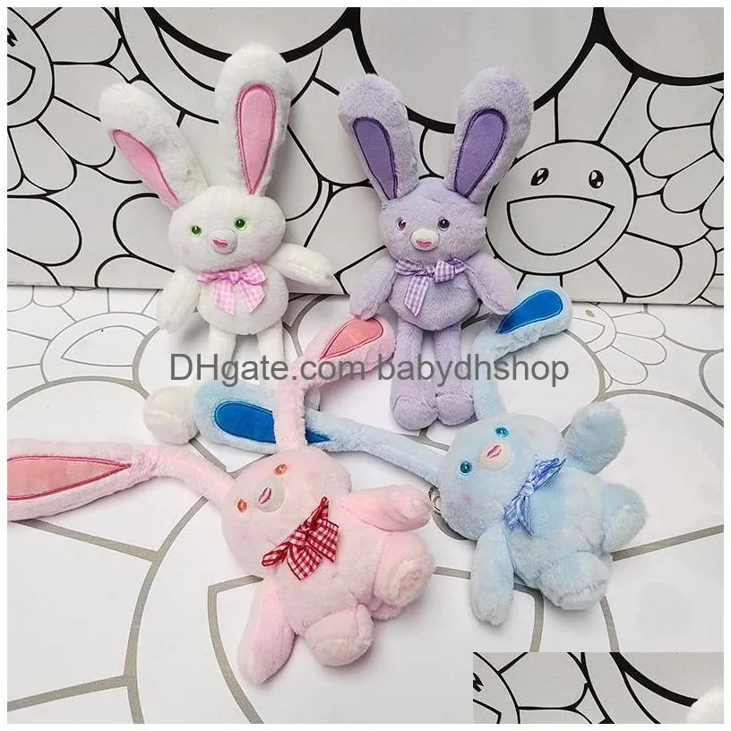 resurrection plush toy cute rabbit plush gathers pumping ears rabbit keychain plush toys wholesale