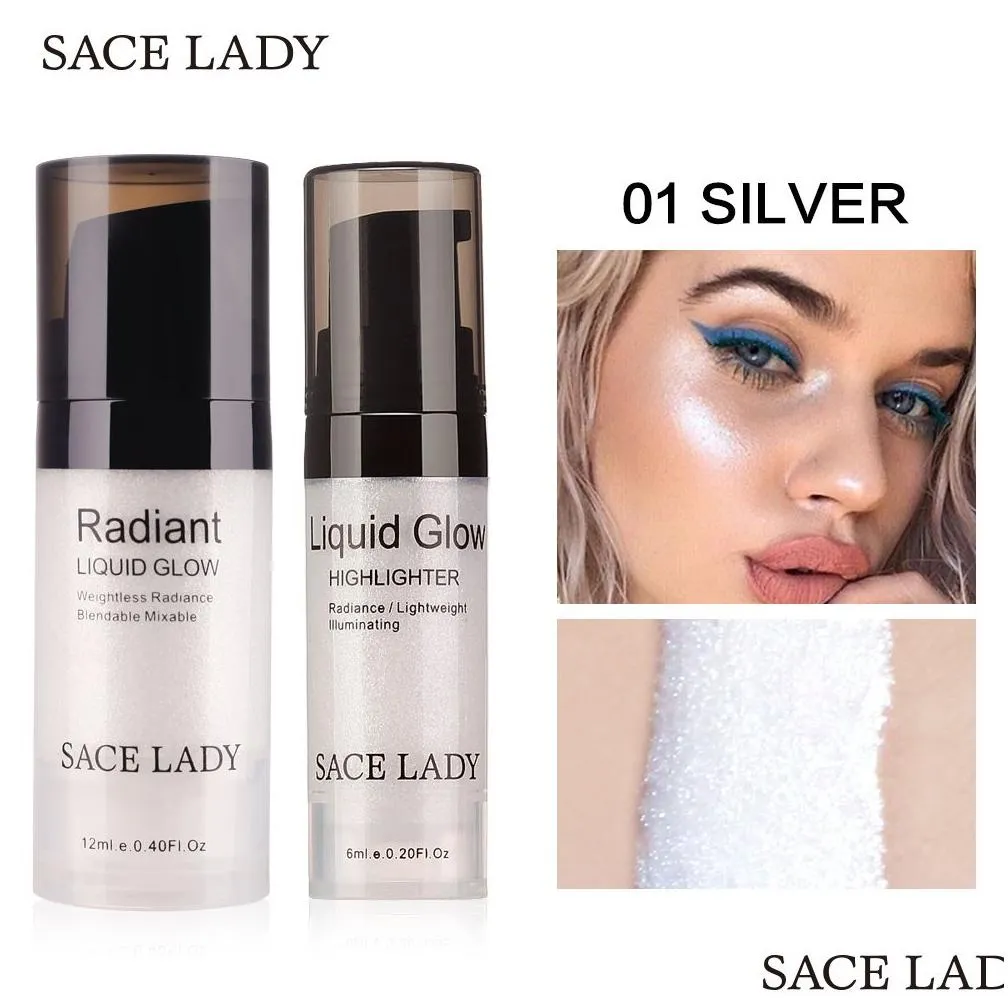 Bronzers & Highlighters Sace Lady Face Glow Highlighter Cream Liquid Illuminator Makeup Shimmer Make Up Facial Brighten Shine Brand Co Dhkwb