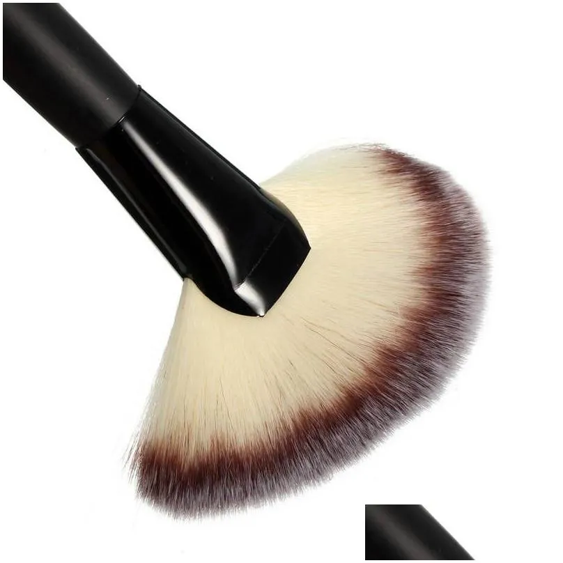 wholesale- arrived 1pcs flat contour brushes high quality powder blush blend brush makeup beauty comestic tools