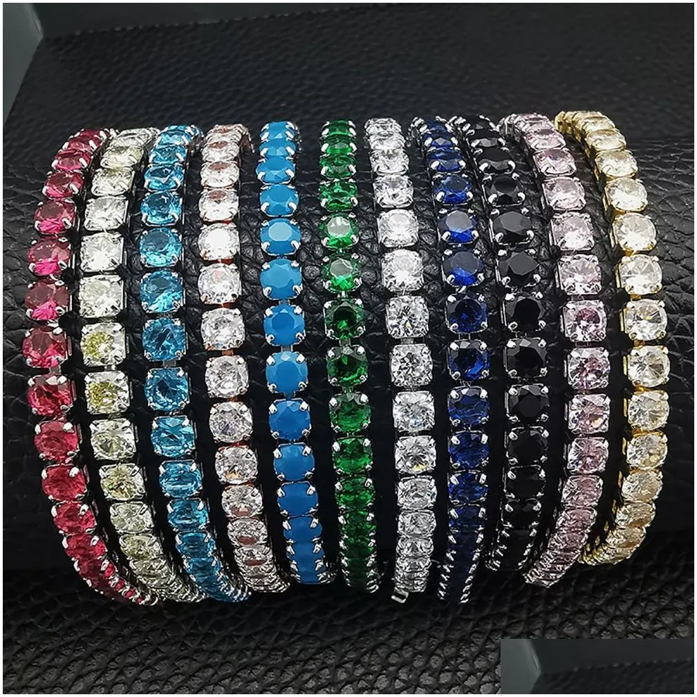 Tennis Luxurys Designers Tennis Bracelet Women Charm Trend Fashion Studded With Diamonds Bracelets Boutique Gift Jewelry 19Cm Drop De Dh8Dp