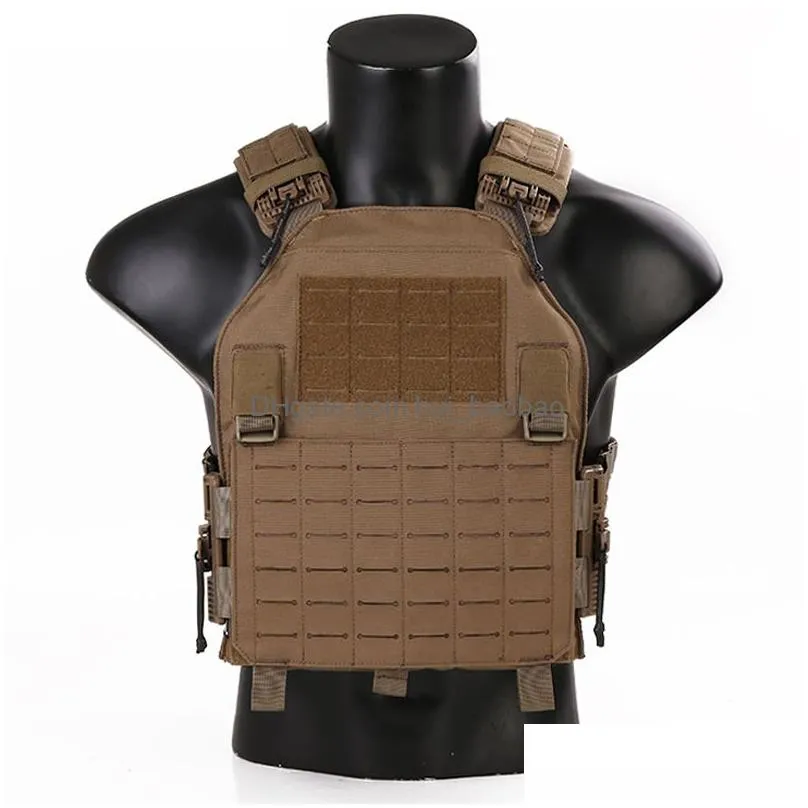 Tactical Vests Lightweight Roc Lavc Assat Plate Carrier Body Armor Molle Vest Hunting Airsoft Protect Gear Drop Delivery Clothing Dh2Hx