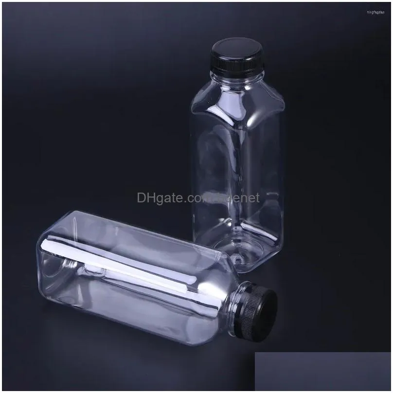 Storage Bottles & Jars Storage Bottles 4 Pcs Clear Lids Container Favor Jars Hydro Jug Water Bottle Mini Beverage Drop Delivery Home G Dhcnd