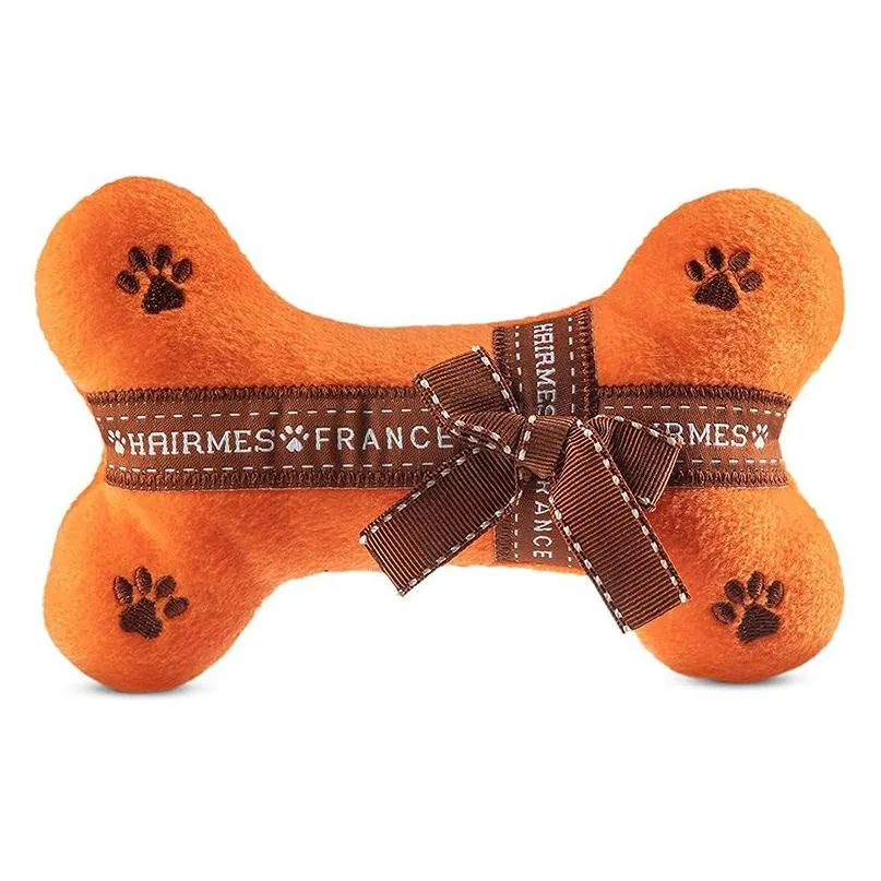 Dog Toys & Chews Luxury Dog Toy Molar Chew Toys Fashion Designer Squeak Unique P Bone Cup Passion For Pet Supplies Drop Delivery Home Dhobx