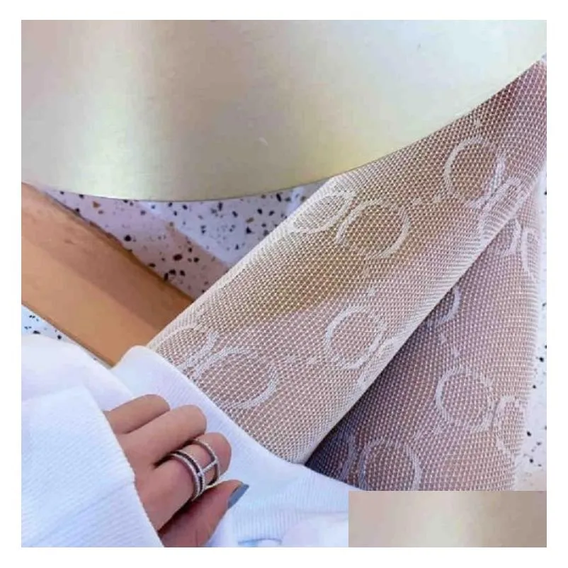 Other Home Textile Luxury Silk Stockings Thickening Tights Woman Designer P With Letter Pantyhose Autumn Winter Sheer Fashion Warm Dro Dhjse