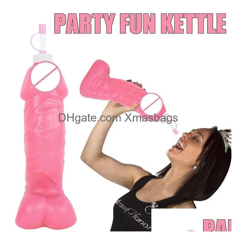  large penis shape kettle funny dick water bottle hen night bachelorette party supplies bridal shower bar game props decor gift