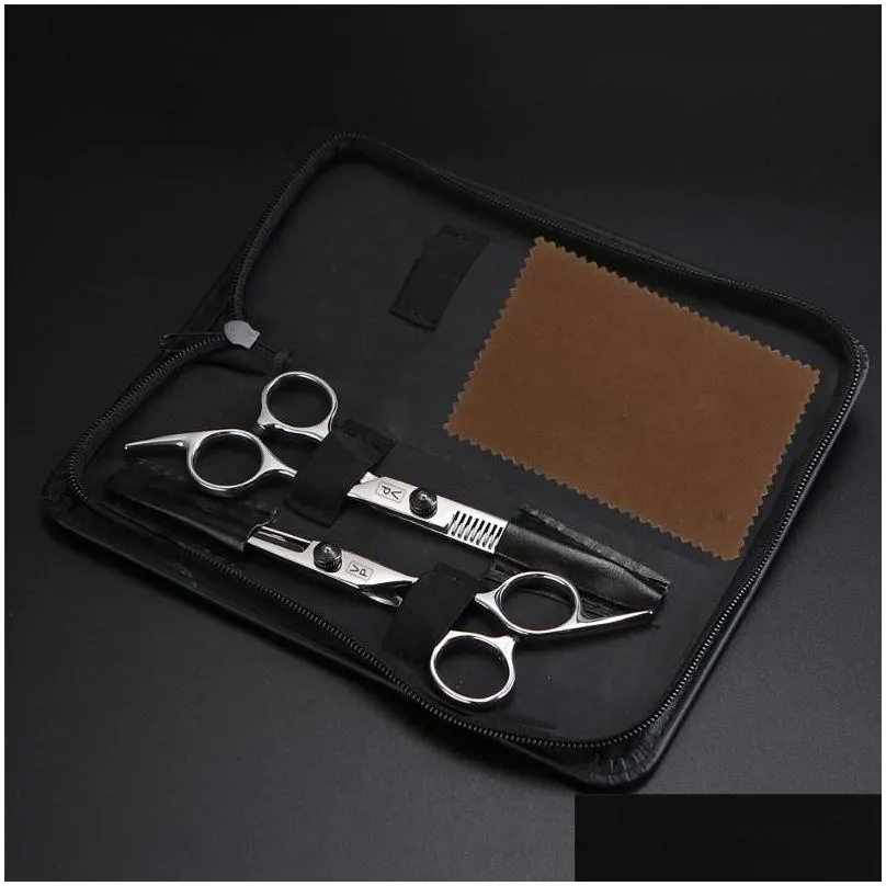 hair scissors professional japan 440c 6 inch hairdressers for barber shop cutting thinning tools stainless steel salon set