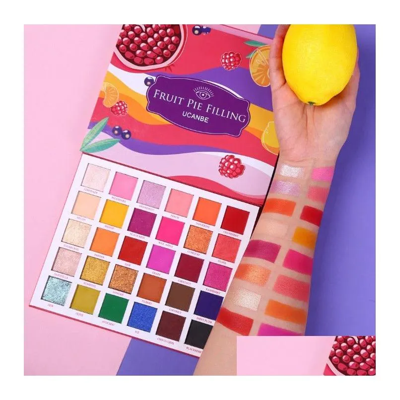 30 colors professional eyeshadow brighten pallete filling eye shadow palette makeup kit vibrant bright glitter shimmer tslm1