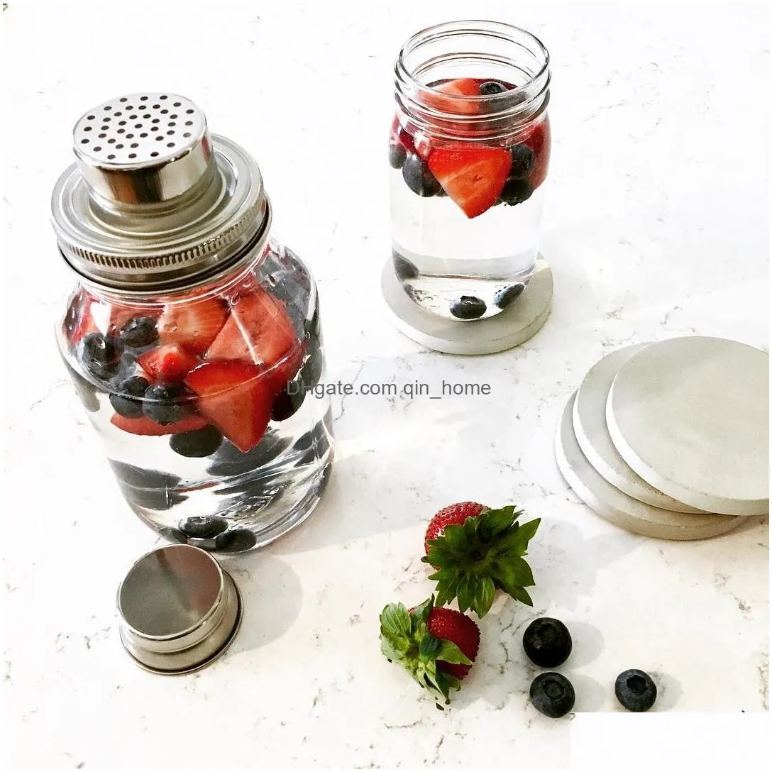 mason bottle mixed drink shaker home cup bar american stainless steel cocktail shaker 475ml