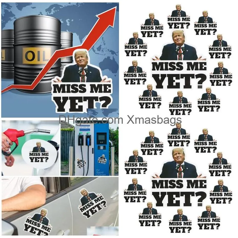 trump miss me yet car stickers waterproof funny sticker party supplies 120pcs/set