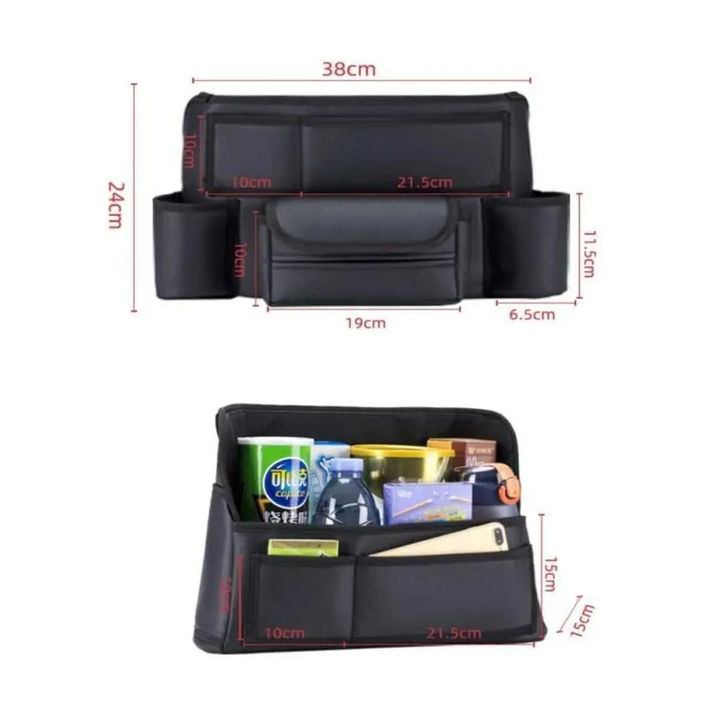 Car Holder Leather Seat Back Organizer Handbag Between Front Storage Of Backseat Pet Drop Delivery Dhgd0