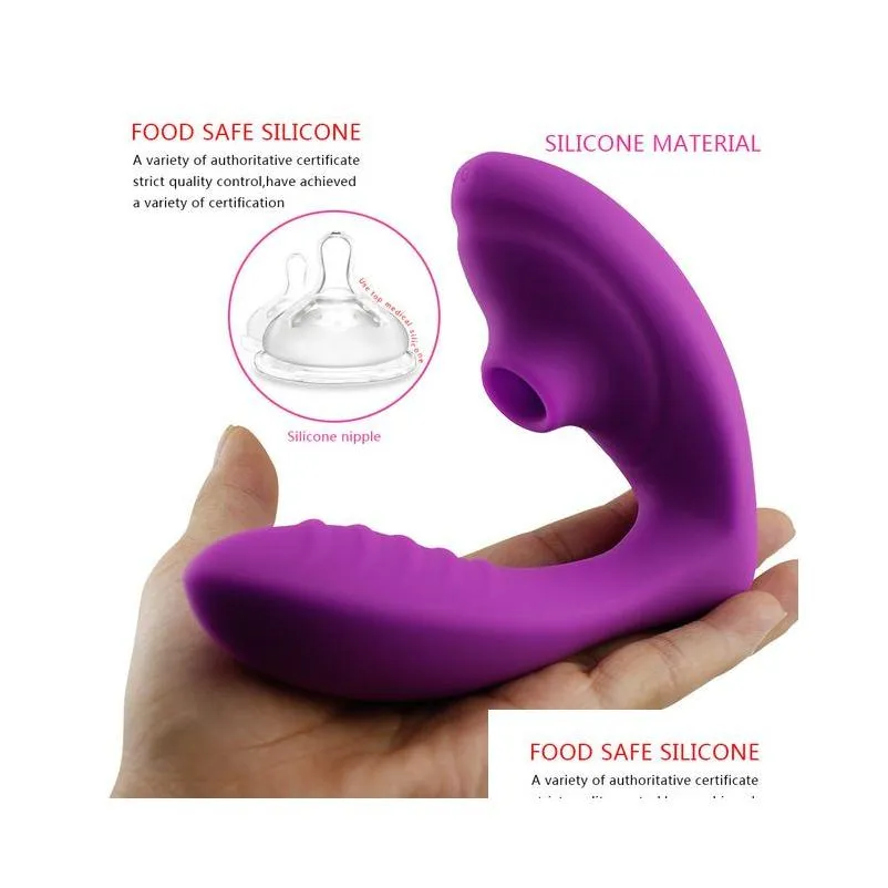 Other Health & Beauty Items Toys Vaginal Sucking Vibrator 10 Speed Vibration Oral Clitoris Medical Sile Material Wearable Stimating Fe Dhczl