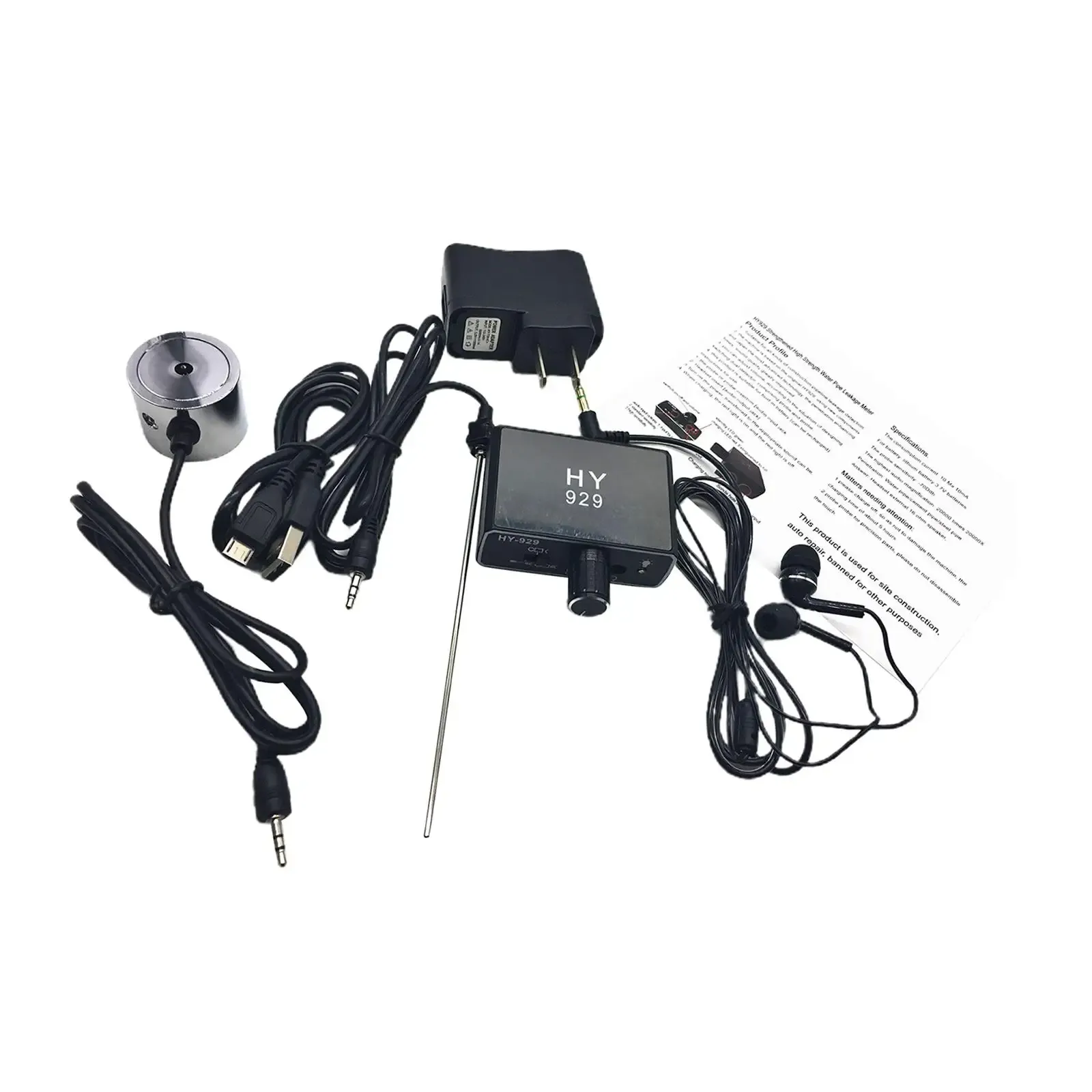 Hy929 Wall Microphone Listen thru Wall Probe for Water Oil Leakage Repair