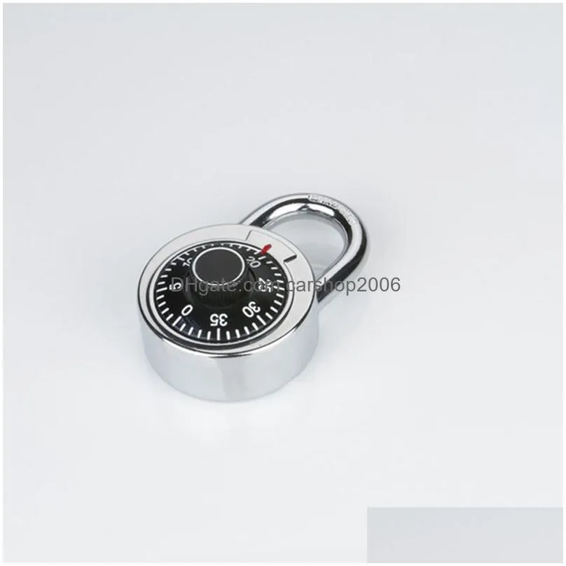 mini portable password locks gym closet safe disc anti-theft lock metal dial luggage locker turntable passwords padlock