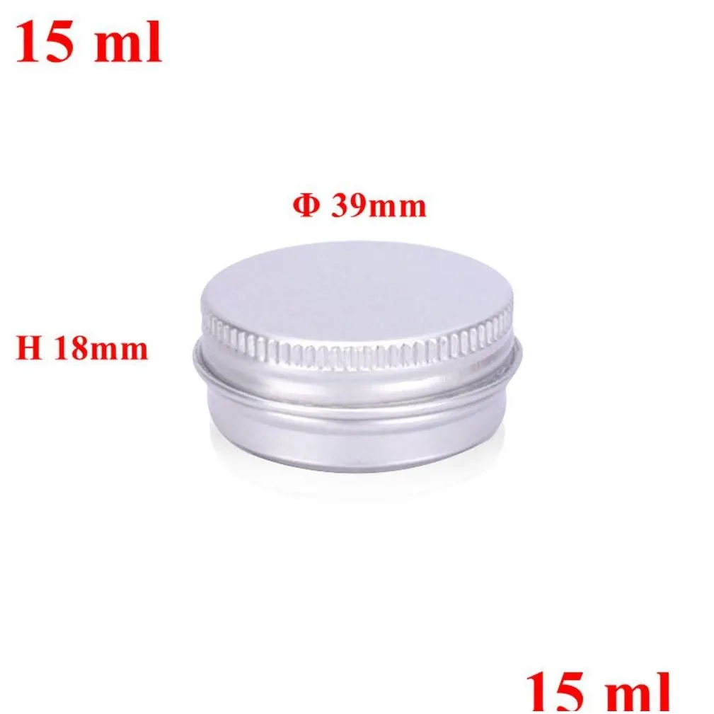 Storage Bottles & Jars Aluminum Jar Tins 20Ml 39X20Mm Screw Top Round Aluminumed Tin Cans Metal Storage Jars Containers With Screws Ca Dhskr