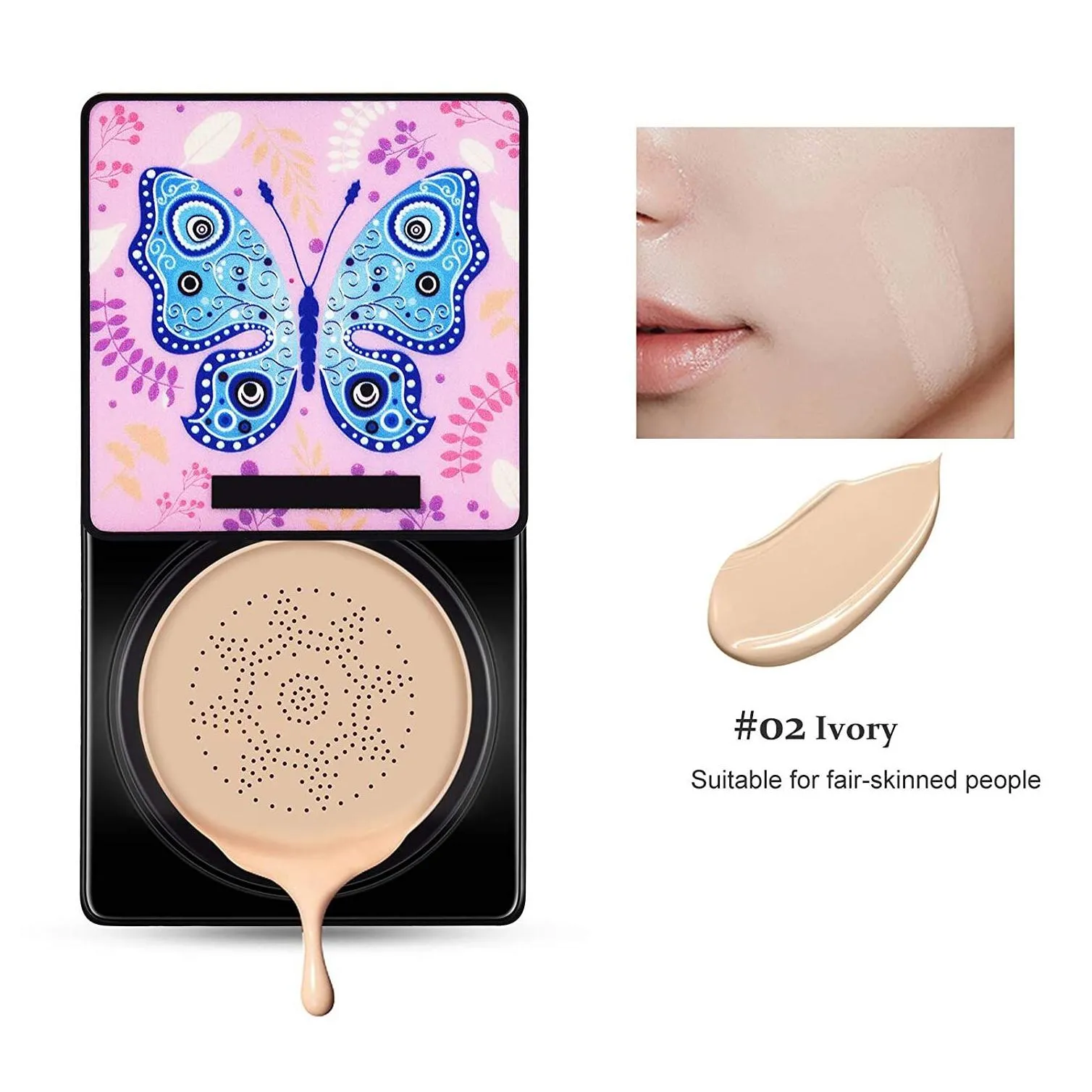 Foundation Mushroom Head Air Cushion Foundation Cream Concealer Beauty Cc Creme Moisturizing Oil Control Long-Lasting Nude Makeup Liqu Dhxfe