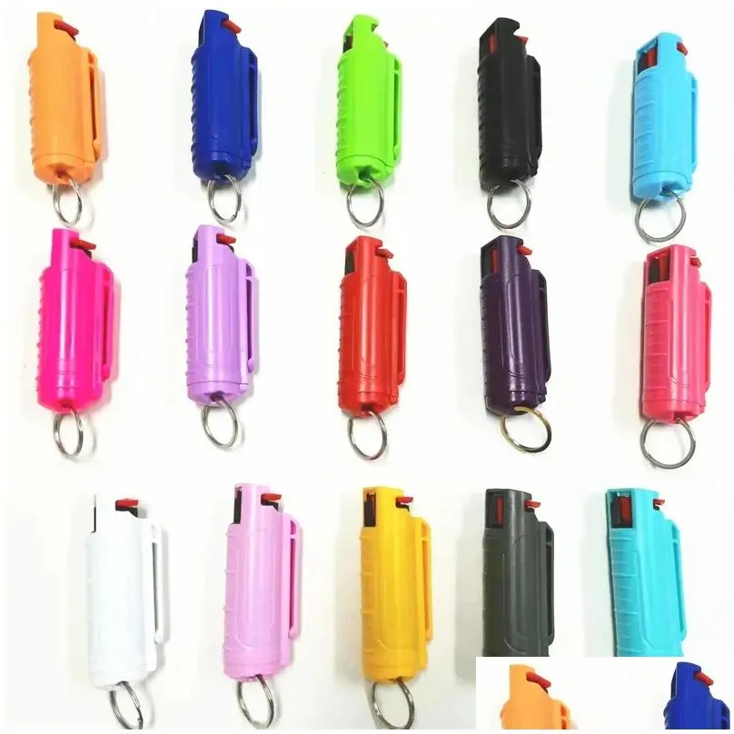 Party Favor 15 Colors Outdoor Self-Defense Tool Keychain Mti-Color Keyring Accessories For Women And Girl Drop Delivery Home Garden Fe Dhdaf