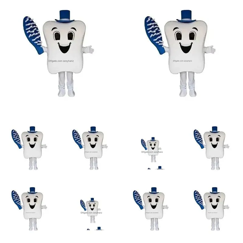 halloween blue toothbrush tooth mascot costume fancy party dress cartoon character carnival xmas easter advertising birthday party