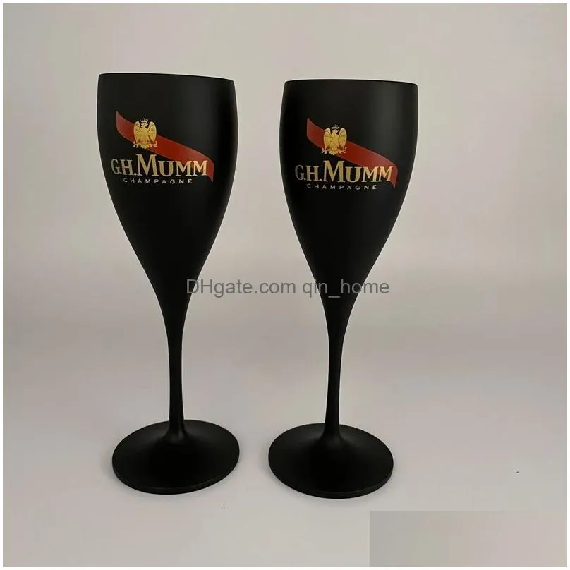 2 x moet chandon ice imperial acrylic goblets white champagne glasses wine flutes