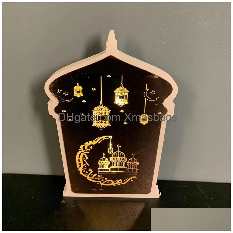 other event party supplies muslim party supplies decor eid mubarak led light lantern teapot camel ornament ramadan festival crafts decoration for home