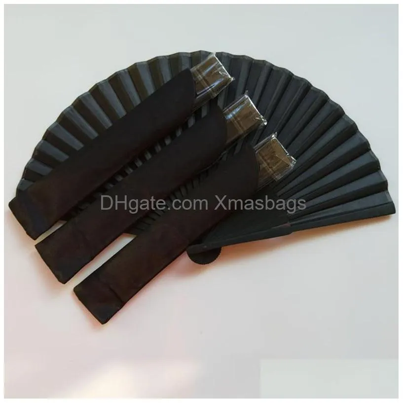 chinese style black vintage hand fan folding fans dance wedding party favor chinese dance party folding fans a2