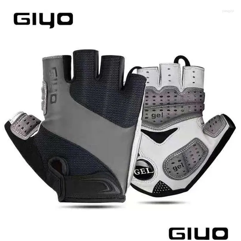 cycling gloves giyo glove sport breathable lycra fabric unisex road riding mtb racing mittens cycle bike half finger