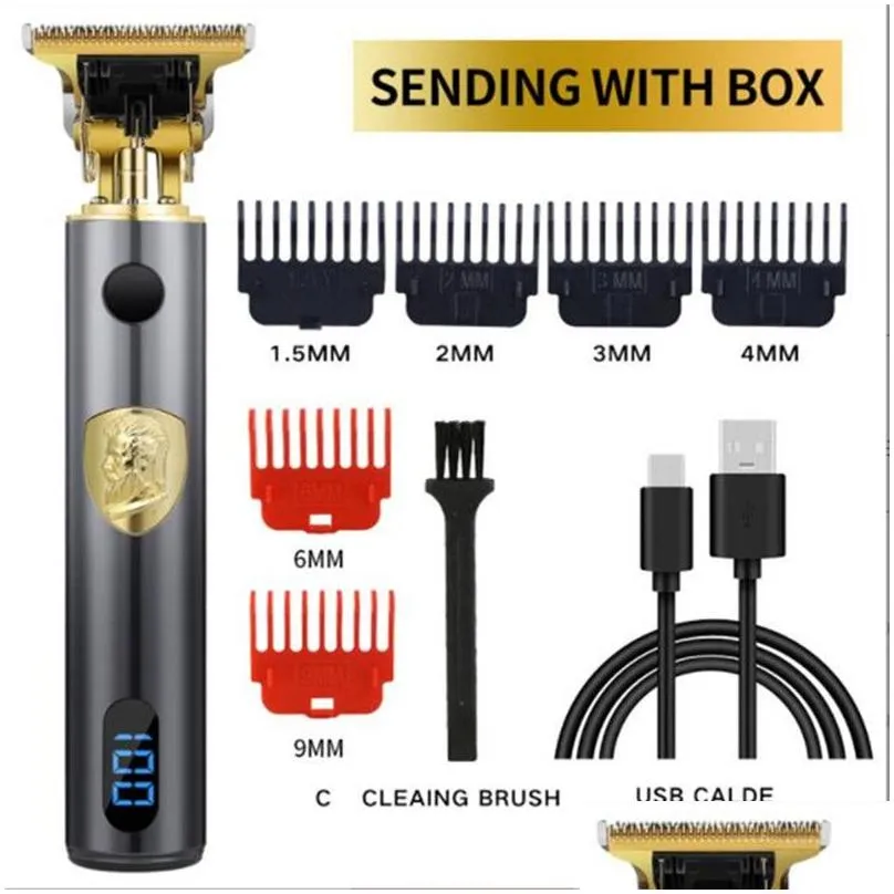 Hair Trimmer Epack Lcd Sn Gold Sier Color Men Electric Hair Clippers Adt Razors Professional Local Barber Trimmer Corner Drop Delivery Dhmsw