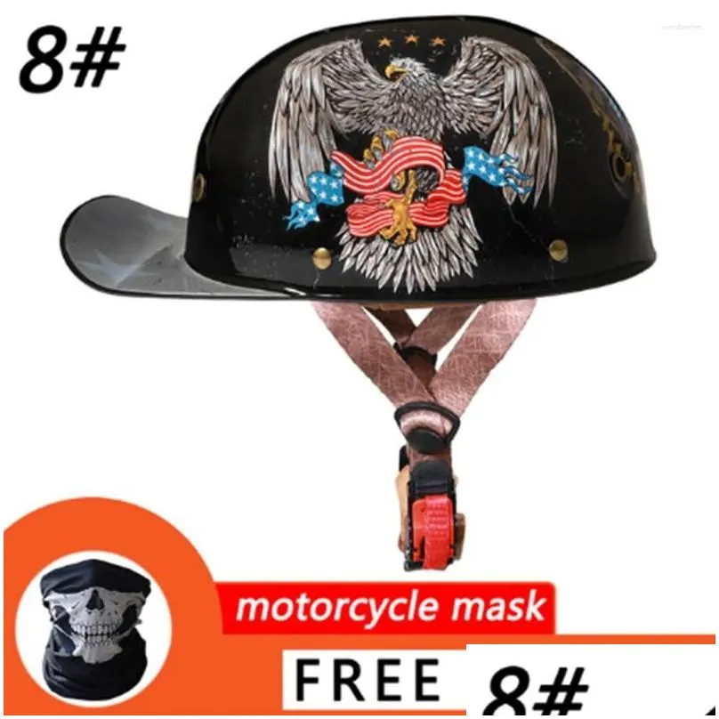 motorcycle helmets 1pc summer men women half helmet motorbike retro vintage open face baseball cap