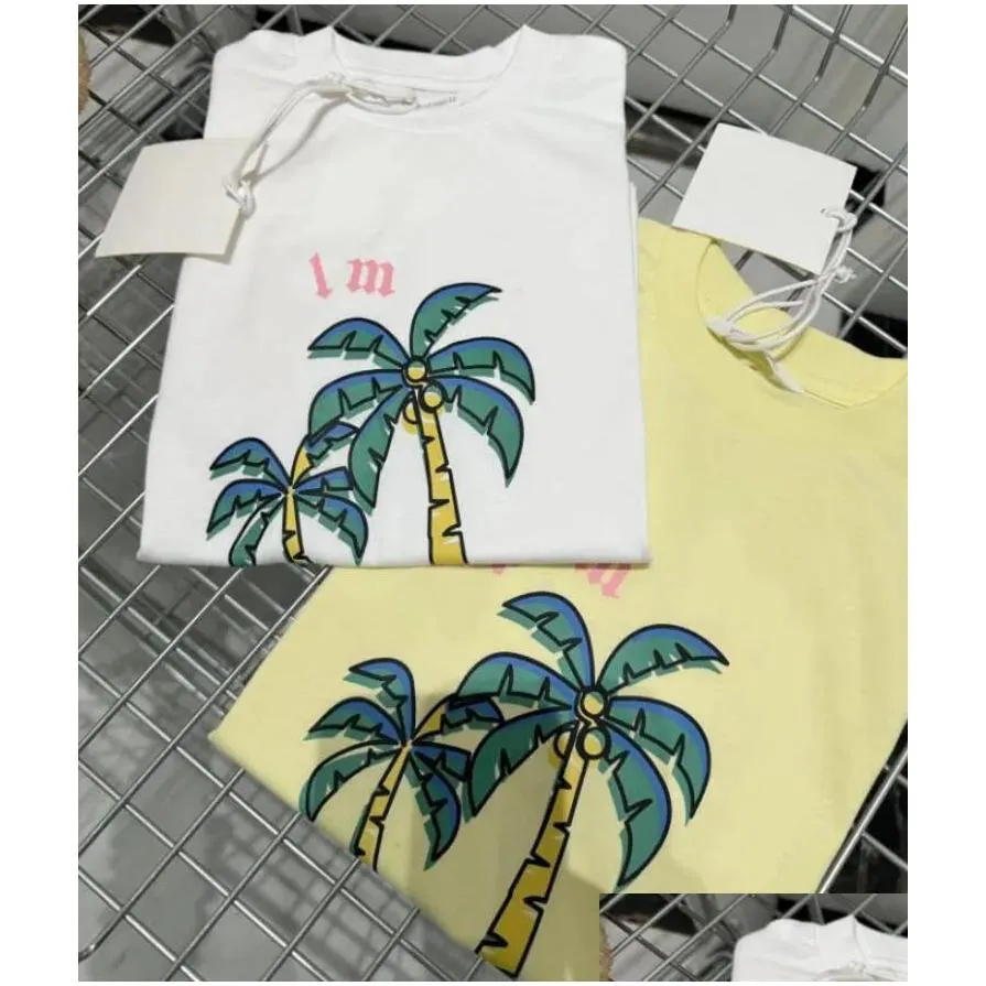 T-Shirts New Fashion Kids T-Shirts Summer Tees Tops Baby Boys Girls Letters Printed Tshirts Breathable Children Clothing 10 Styles Dro Otxwk