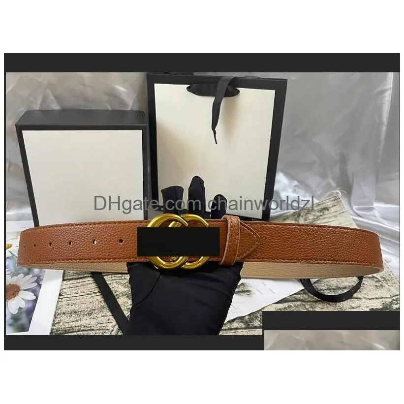 designer belt men women belt belts litchi stripe with body buckle real leather classical strap ceinture 2.0cm 3.0cm 3.4cm 3.8cm width with box packing 18 styles